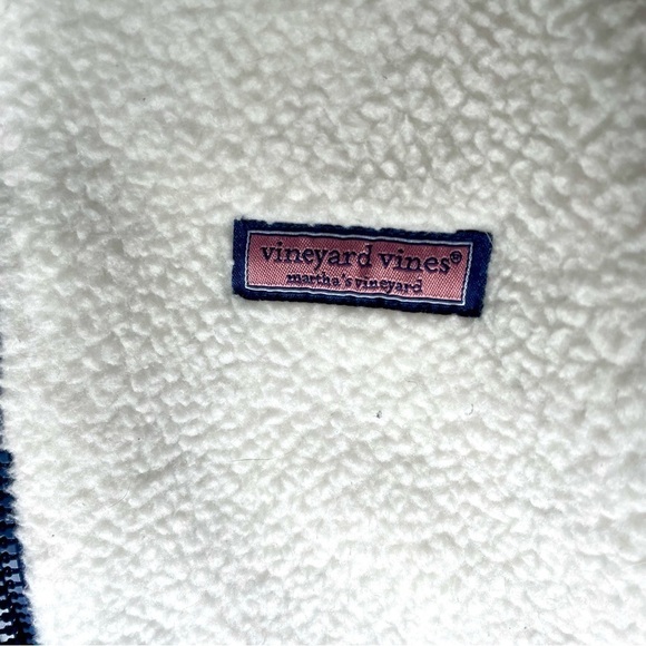 VINEYARD VINES KIDS REVERSIBLE VEST Medium 10/12 Navy White - Picture 6 of 10